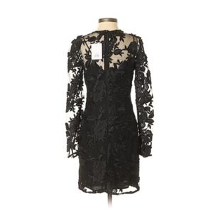 Topshop Dresses - Topshop Applique Black Lace Mini Dress NWT! Topshop Dresses - Topshop Applique Black Lace Mini Dress NWT!